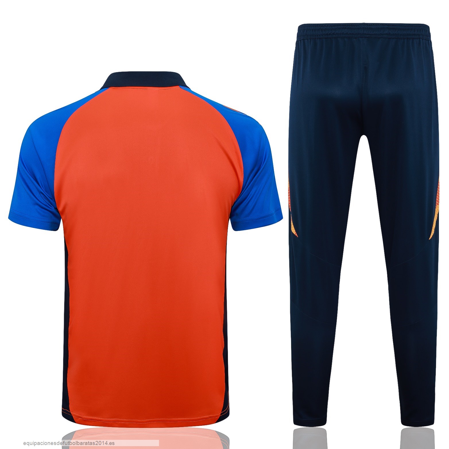Nuevo Conjunto Completo Polo Juventus 24/25 Naranja Azul Marino Baratas